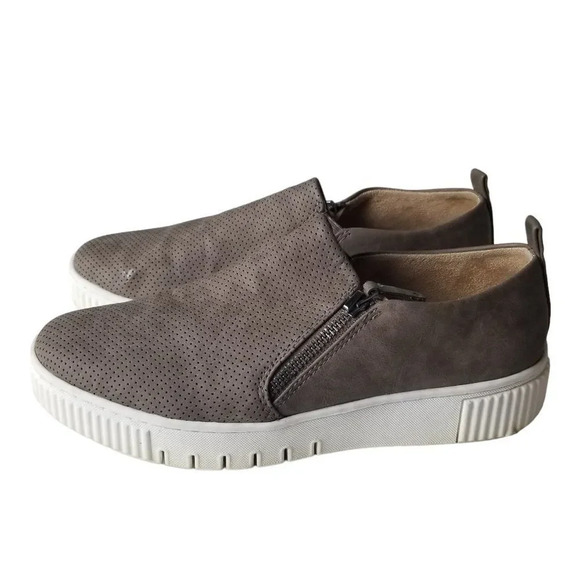 SOUL Naturalizer Womens Size 9.5 Grey Turner Side-Zip Platform Sneaker Shoes - Picture 1 of 15